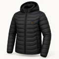 PyreFit Rangor – Beheizbare Herren-Steppjacke – Schwarz