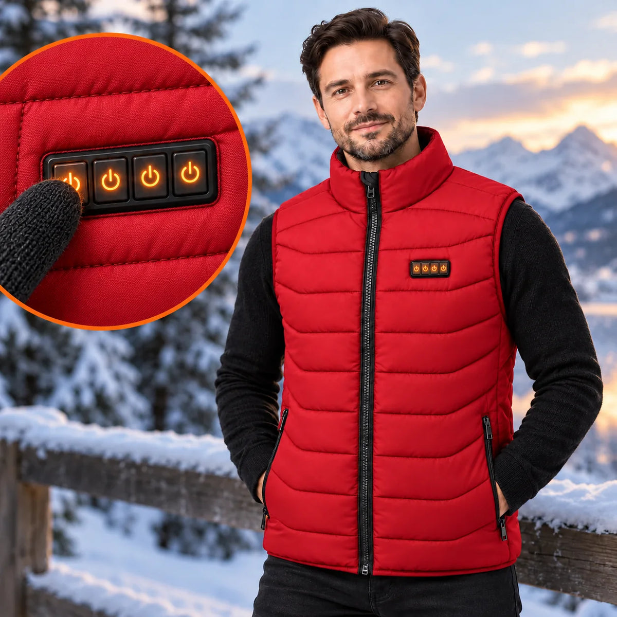 PyreFit Aurina in rosso – dettaglio dei comandi