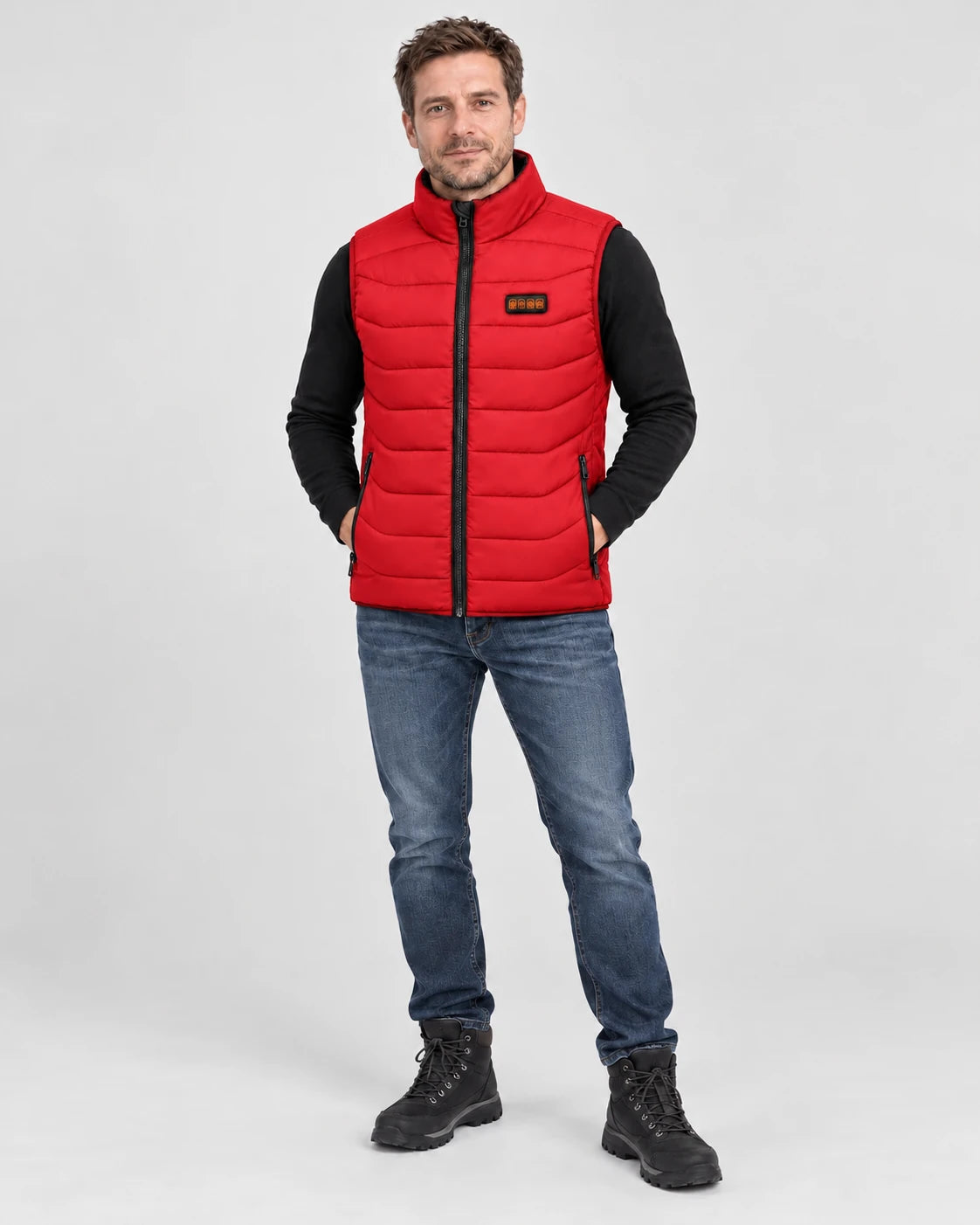 PyreFit Aurina in rosso – vista a figura intera