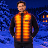 Gilet riscaldato unisex PyreFit Aurina – calore su colletto, spalle, petto, schiena e zona lombare