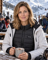 Gilet riscaldato unisex PyreFit Aurina in inverno: sugli sci