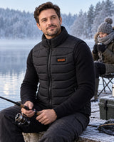 Gilet riscaldato unisex PyreFit Aurina in inverno: durante la pesca