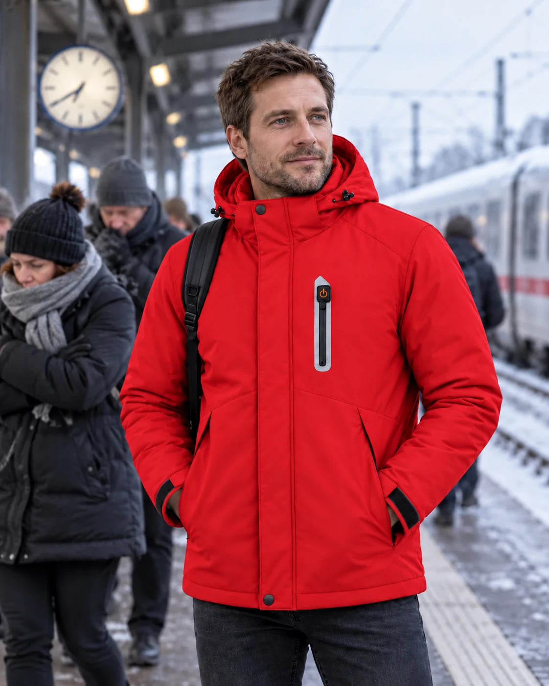 PyreFit Calvero in rosso – nella vita di tutti i giorni in inverno