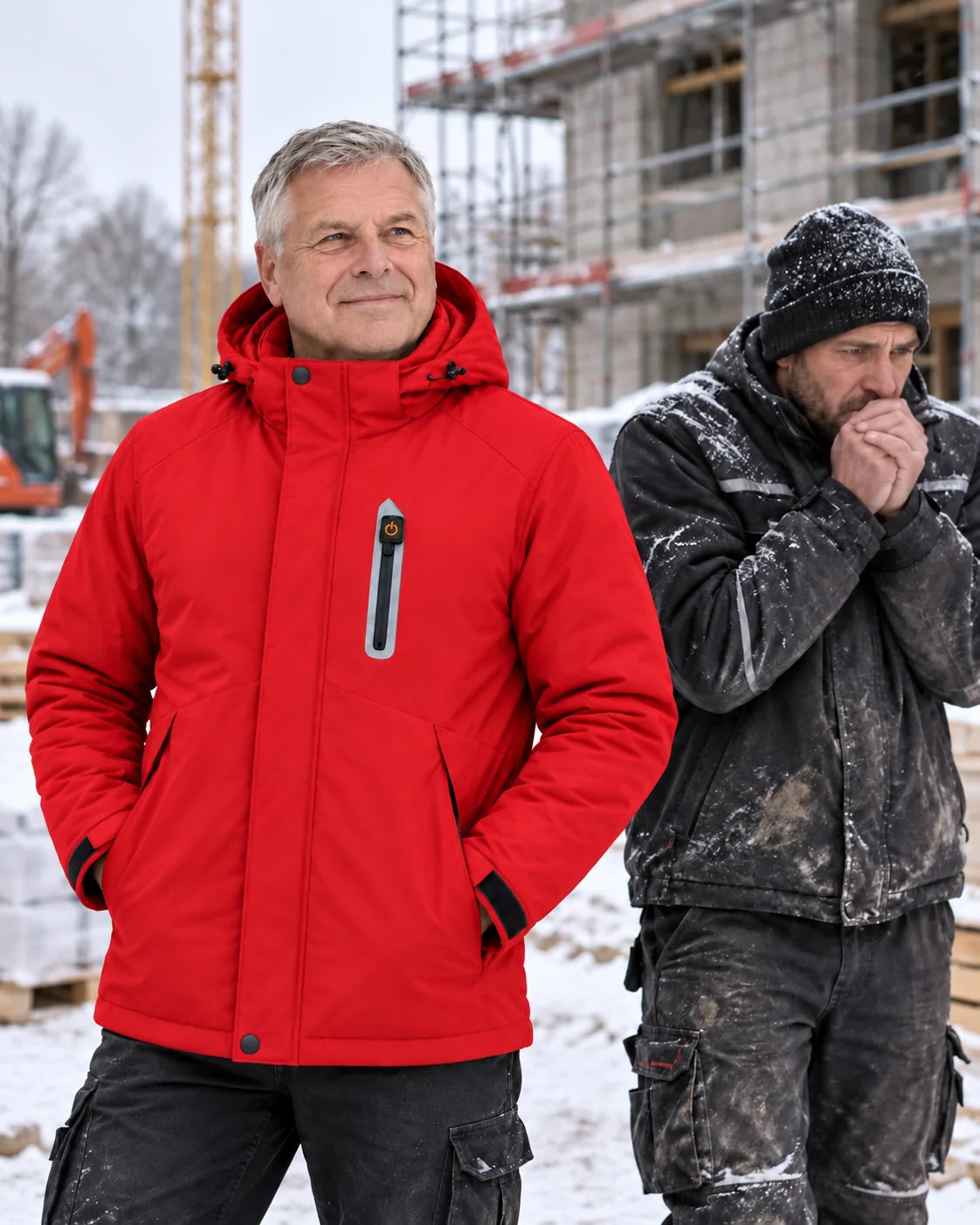 PyreFit Calvero in rosso – nella vita di tutti i giorni in inverno