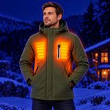 Parka riscaldato da uomo PyreFit Calvero – calore su petto e schiena