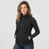Gilet riscaldato da donna PyreFit Elaressa, vista frontale con modello