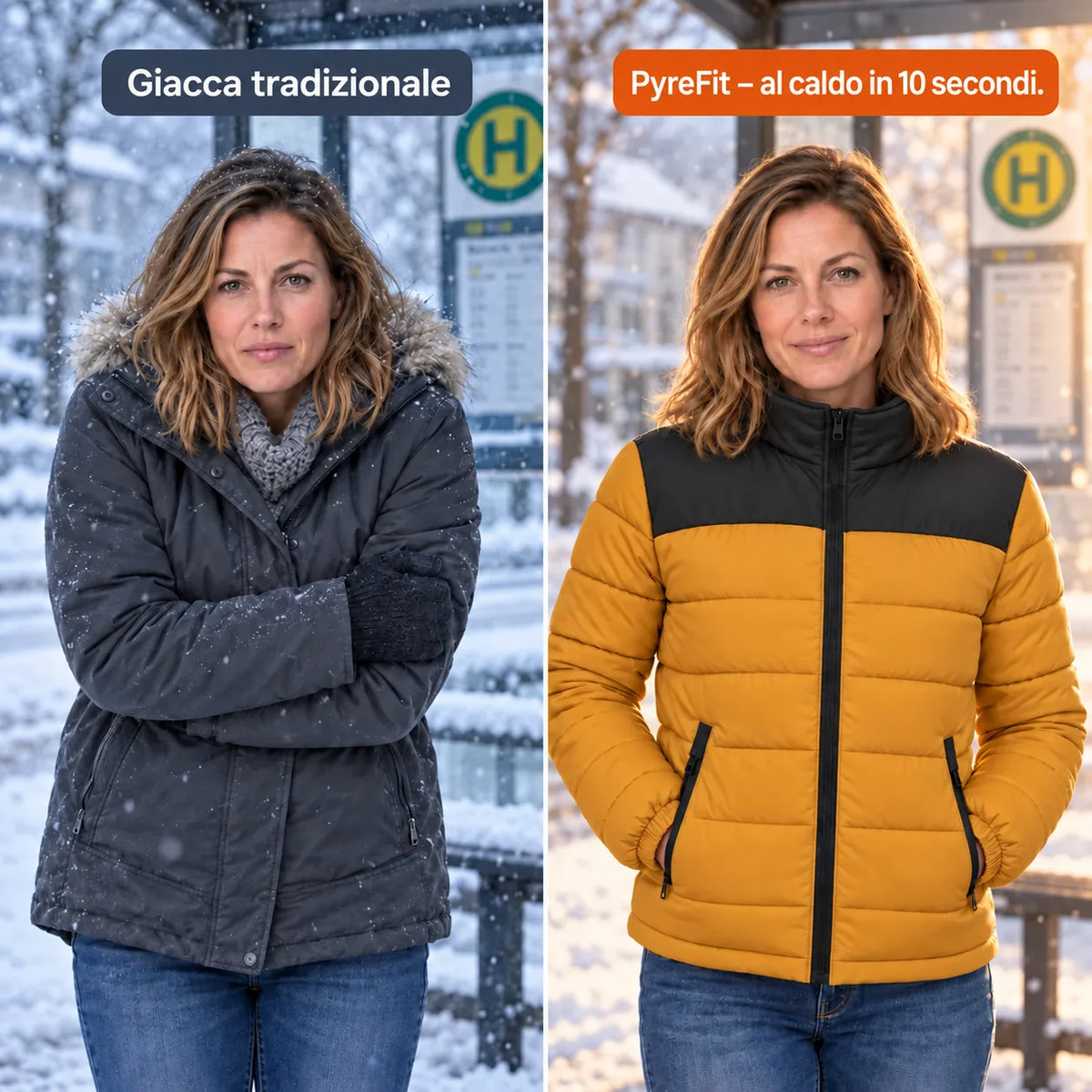 PyreFit Expelia in caramello – confronto