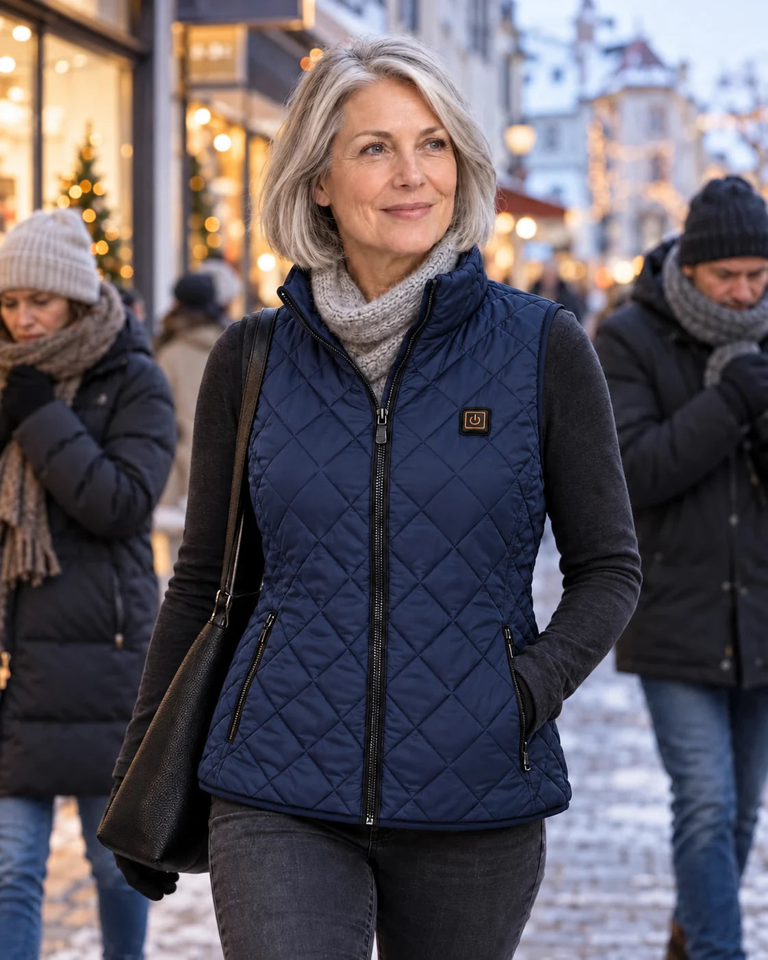 PyreFit Feinora in blu navy – nella vita di tutti i giorni in inverno