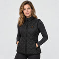 Gilet riscaldato da donna PyreFit Feinora, vista frontale con modello