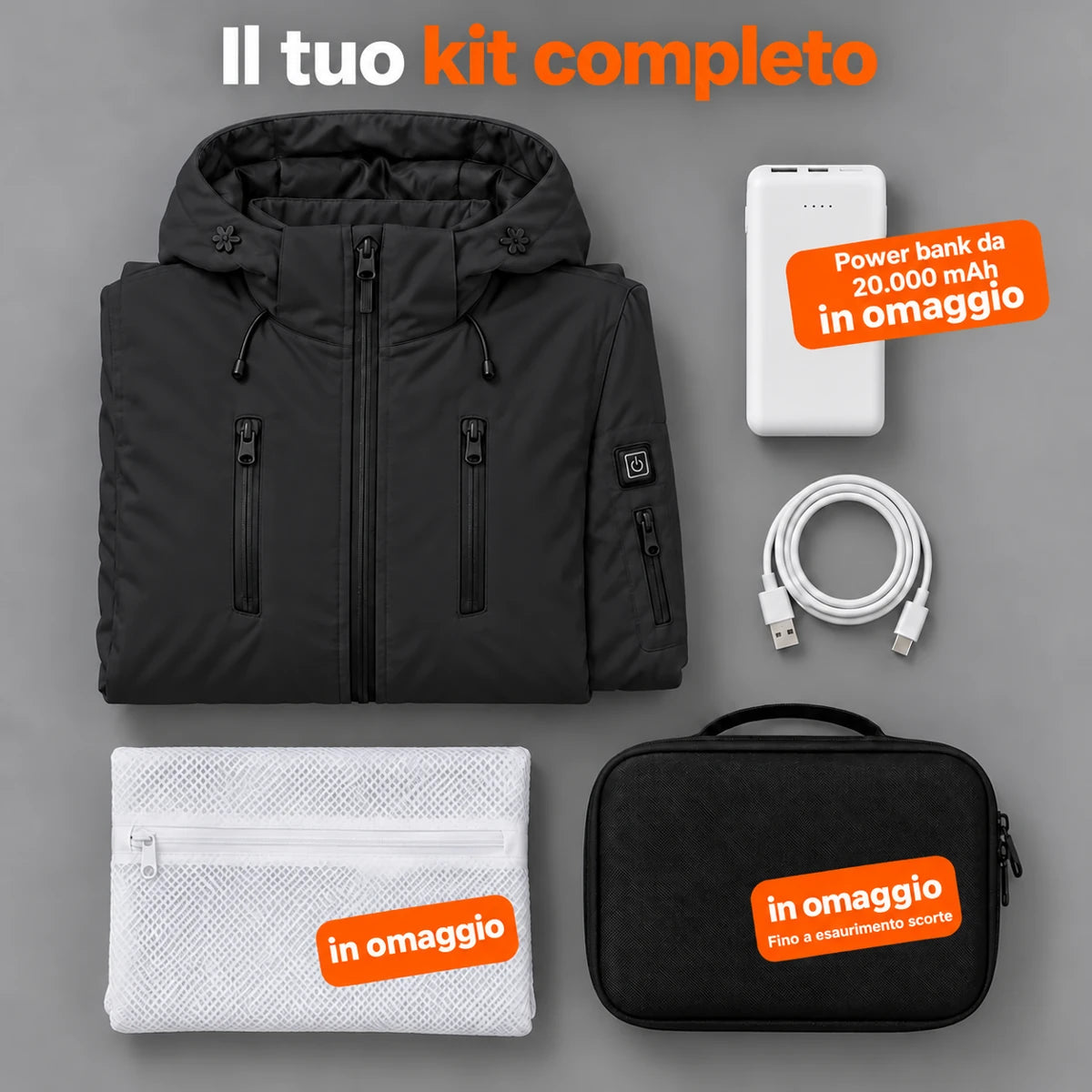 PyreFit Glacio in nero – set completo