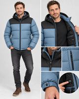 Piumino trapuntato riscaldato unisex PyreFit Gletor, vista a figura intera