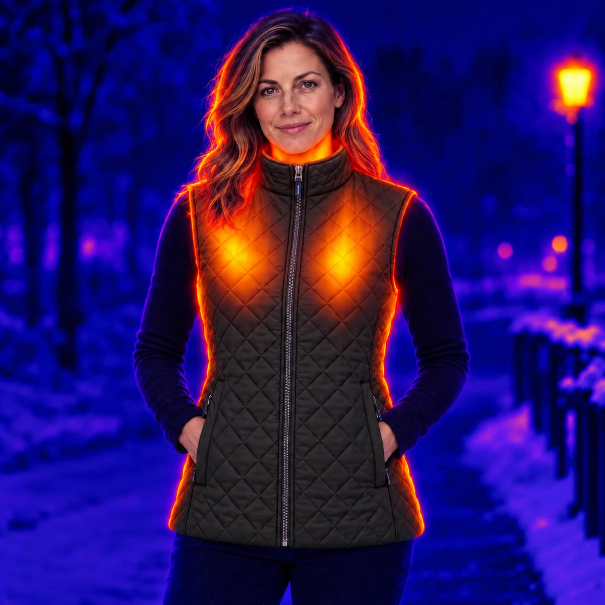 PyreFit Librato in nero – calore in inverno