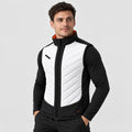Gilet riscaldato sportivo da uomo PyreFit Novaro, vista frontale con modello