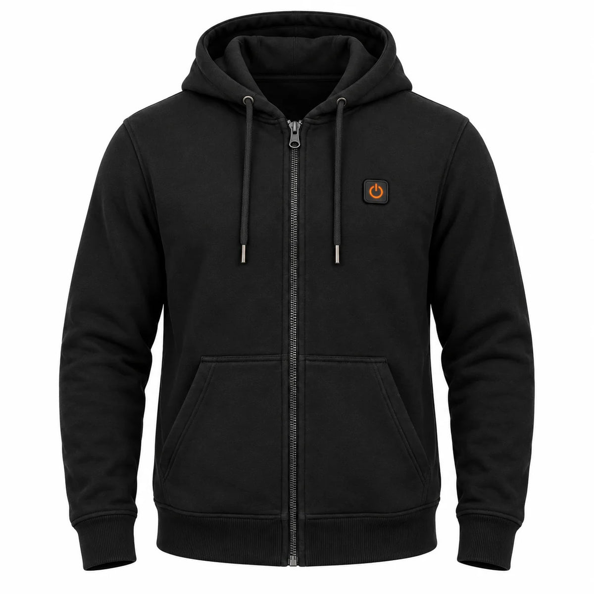 Felpa riscaldata unisex con zip e cappuccio PyreFit Olivora, vista del prodotto senza modello