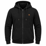 Felpa riscaldata unisex con zip e cappuccio PyreFit Olivora, vista del prodotto senza modello