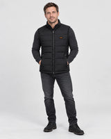 Gilet trapuntato riscaldato unisex PyreFit Pivotan, vista a figura intera