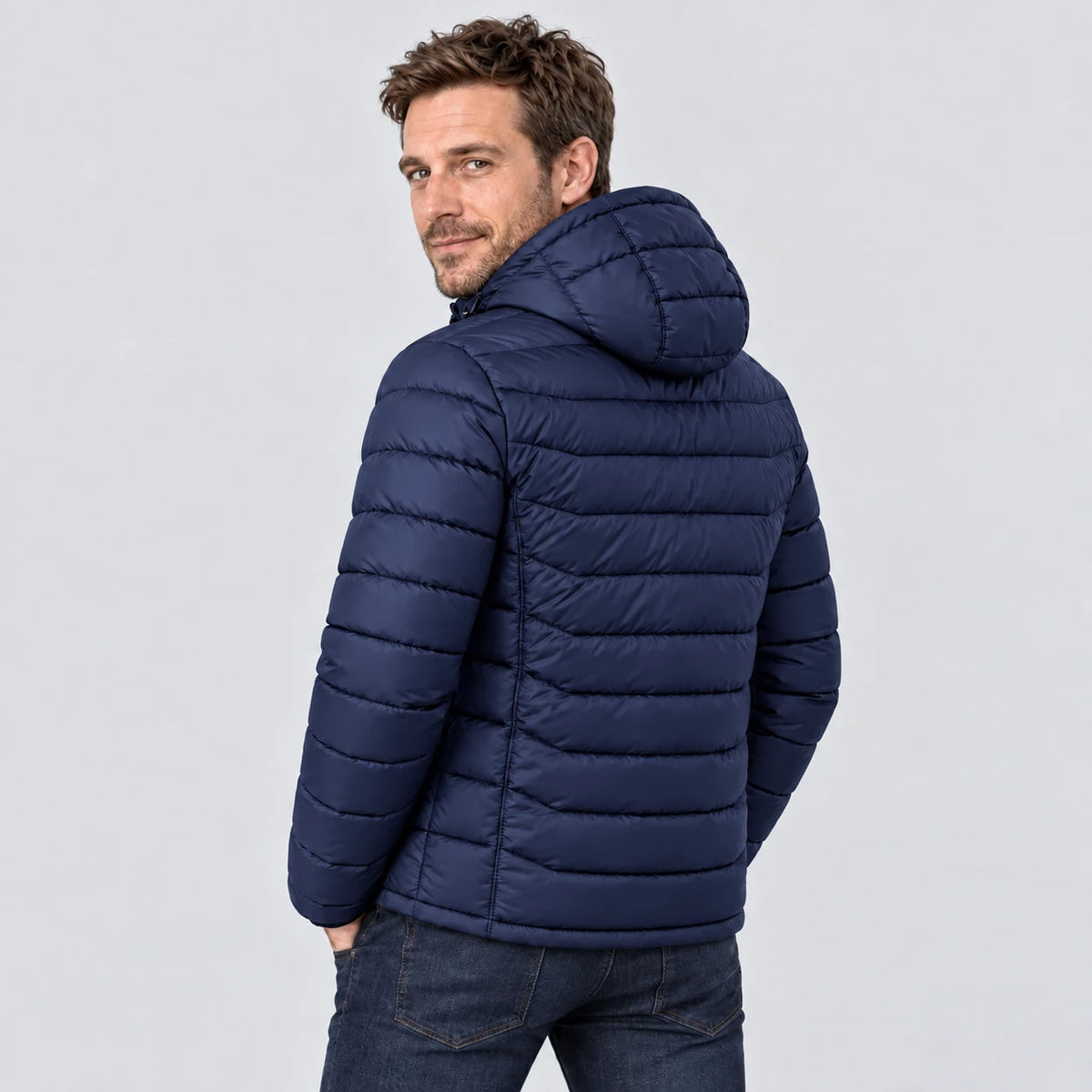 PyreFit Rangor in blu navy – vista posteriore