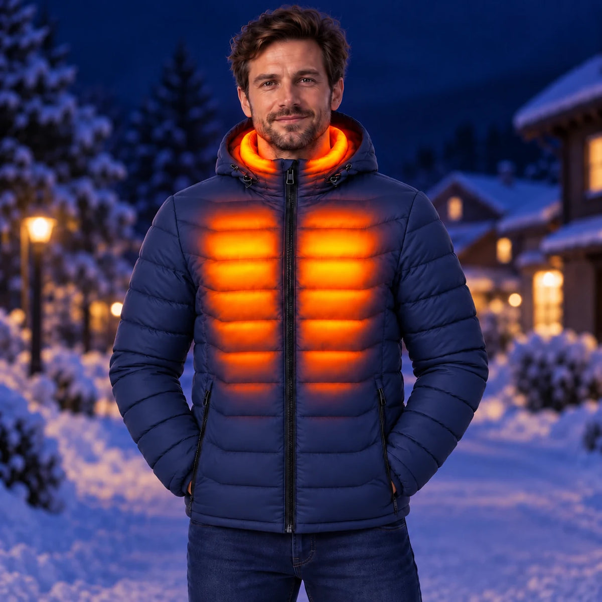 PyreFit Rangor in blu navy – calore in inverno