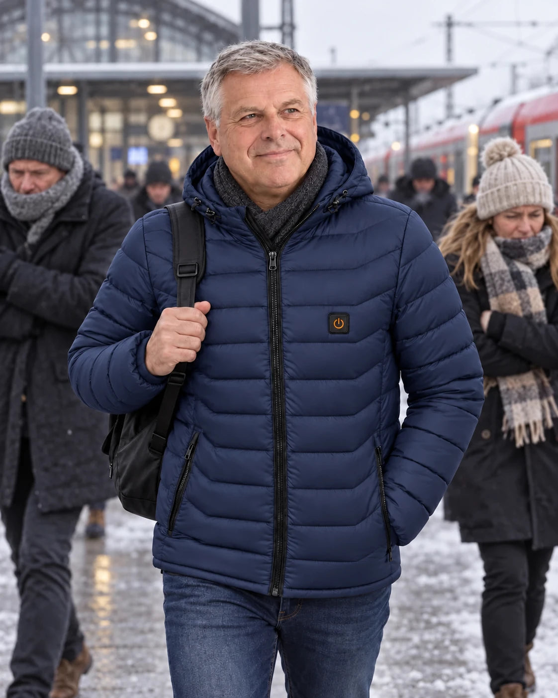PyreFit Rangor in blu navy – nella vita di tutti i giorni in inverno