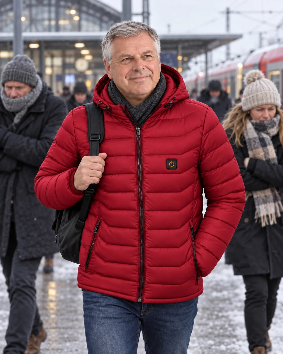PyreFit Rangor in rosso – nella vita di tutti i giorni in inverno