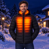 Piumino trapuntato riscaldato da uomo PyreFit Rangor – calore su petto, schiena e collo