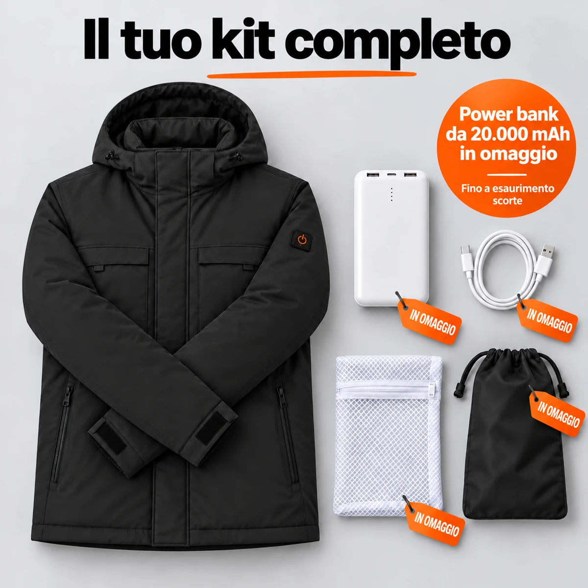 PyreFit Regaro in nero – set completo