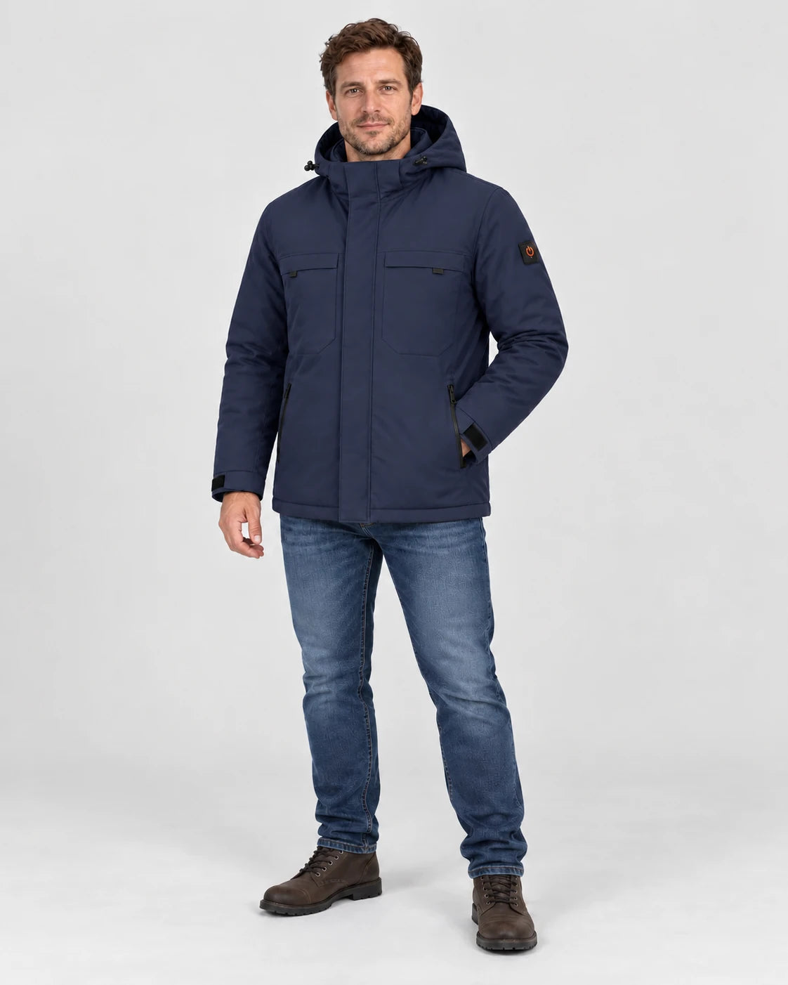 PyreFit Regaro in blu navy – vista a figura intera