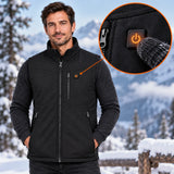 Gilet riscaldato outdoor PyreFit Relior, dettaglio del pulsante di controllo