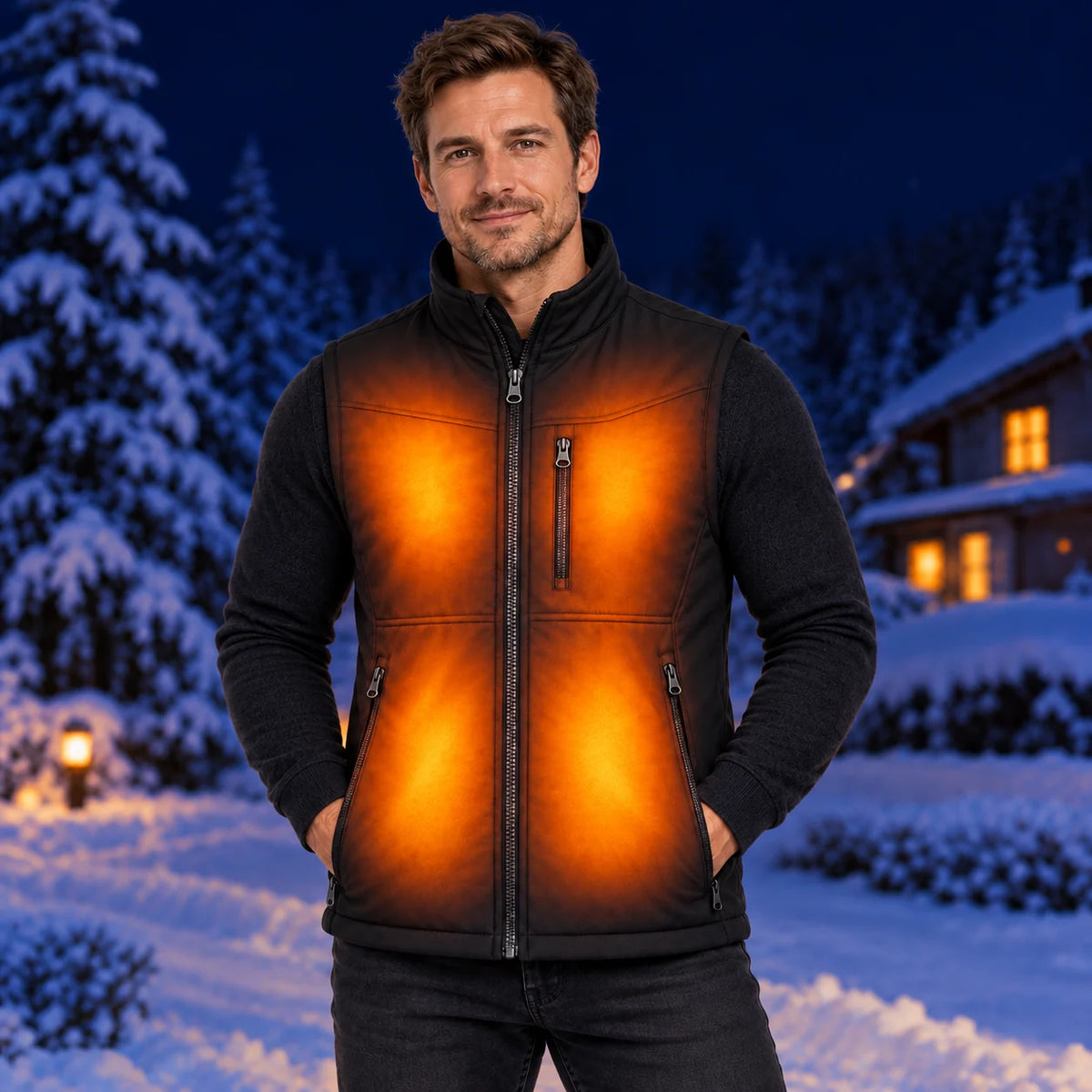 Gilet riscaldato outdoor PyreFit Relior – calore dal petto alla zona lombare