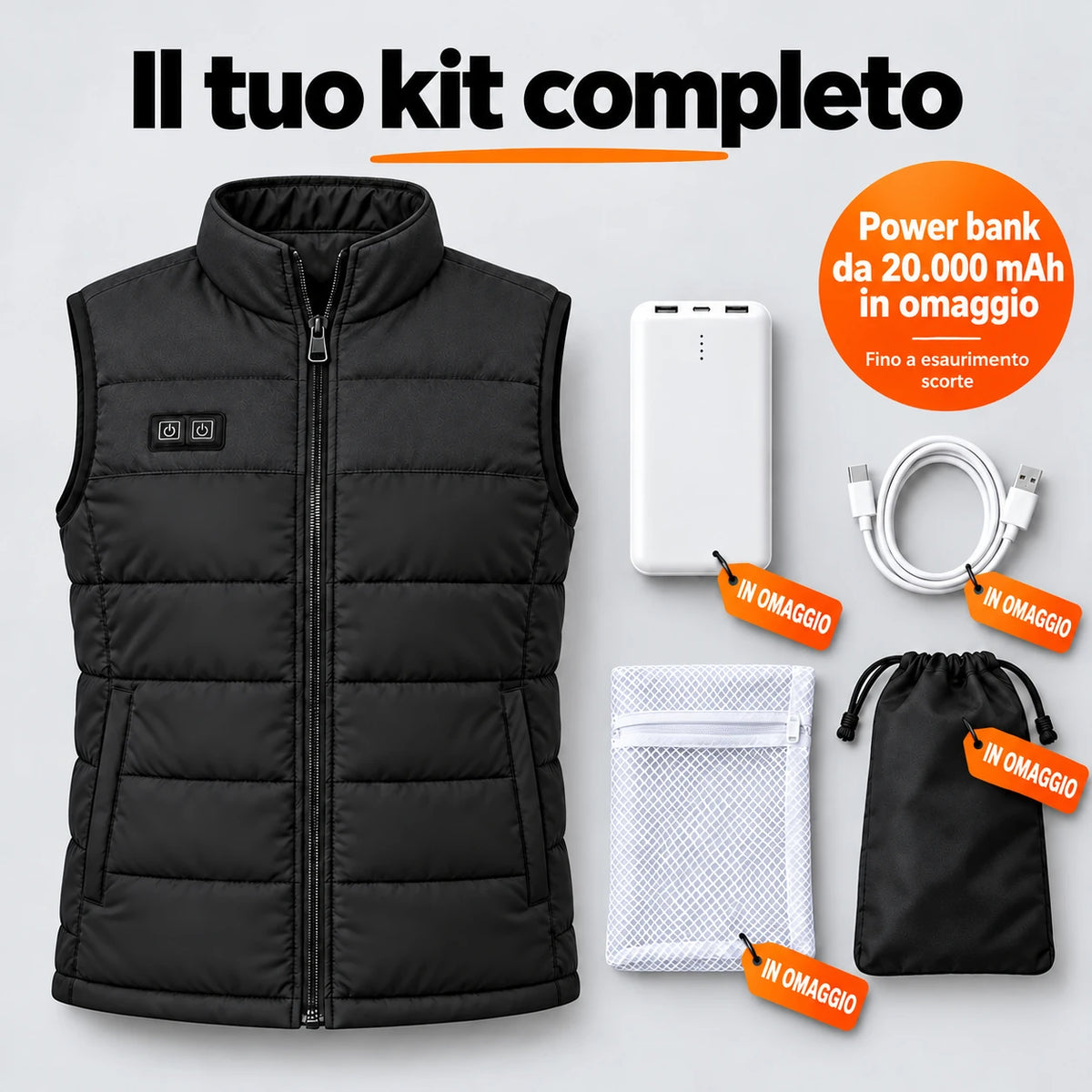 PyreFit Rundor in nero – set completo