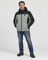 Parka riscaldato unisex PyreFit Schiefer, vista a figura intera