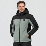 Parka riscaldato unisex PyreFit Schiefer, vista frontale con modello