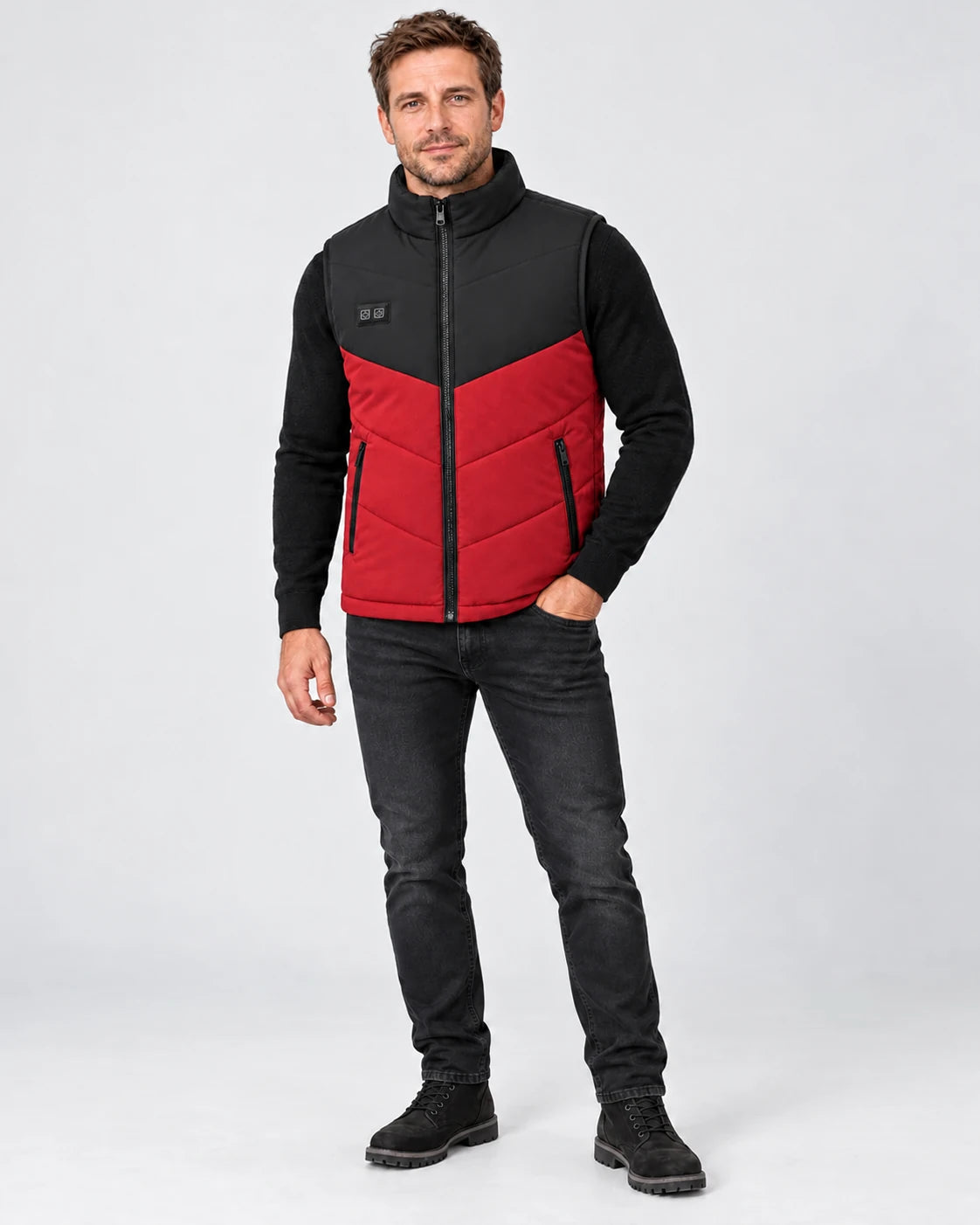 PyreFit Sherpor in rosso – vista a figura intera