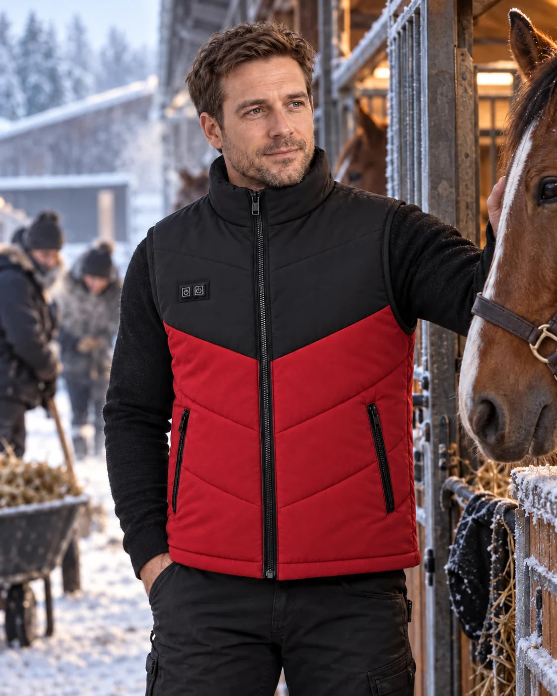 PyreFit Sherpor in rosso – nella vita di tutti i giorni in inverno