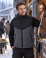 Gilet riscaldato da uomo PyreFit Sherpor in inverno: nella stalla