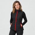 Gilet riscaldato da donna PyreFit Silvaia, vista frontale con modello
