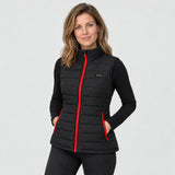 Gilet riscaldato da donna PyreFit Silvaia, vista frontale con modello