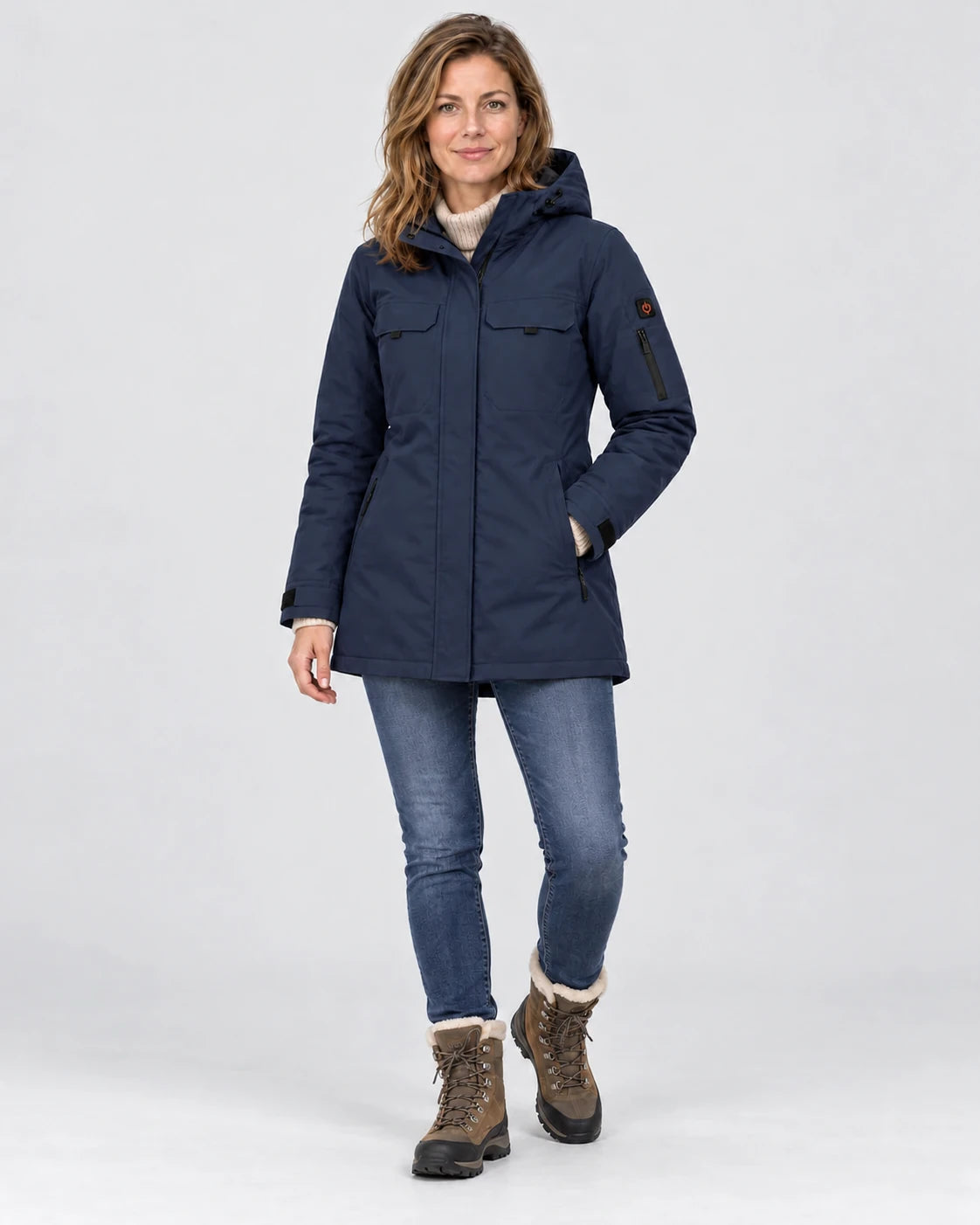 PyreFit Terrano in blu navy – vista a figura intera