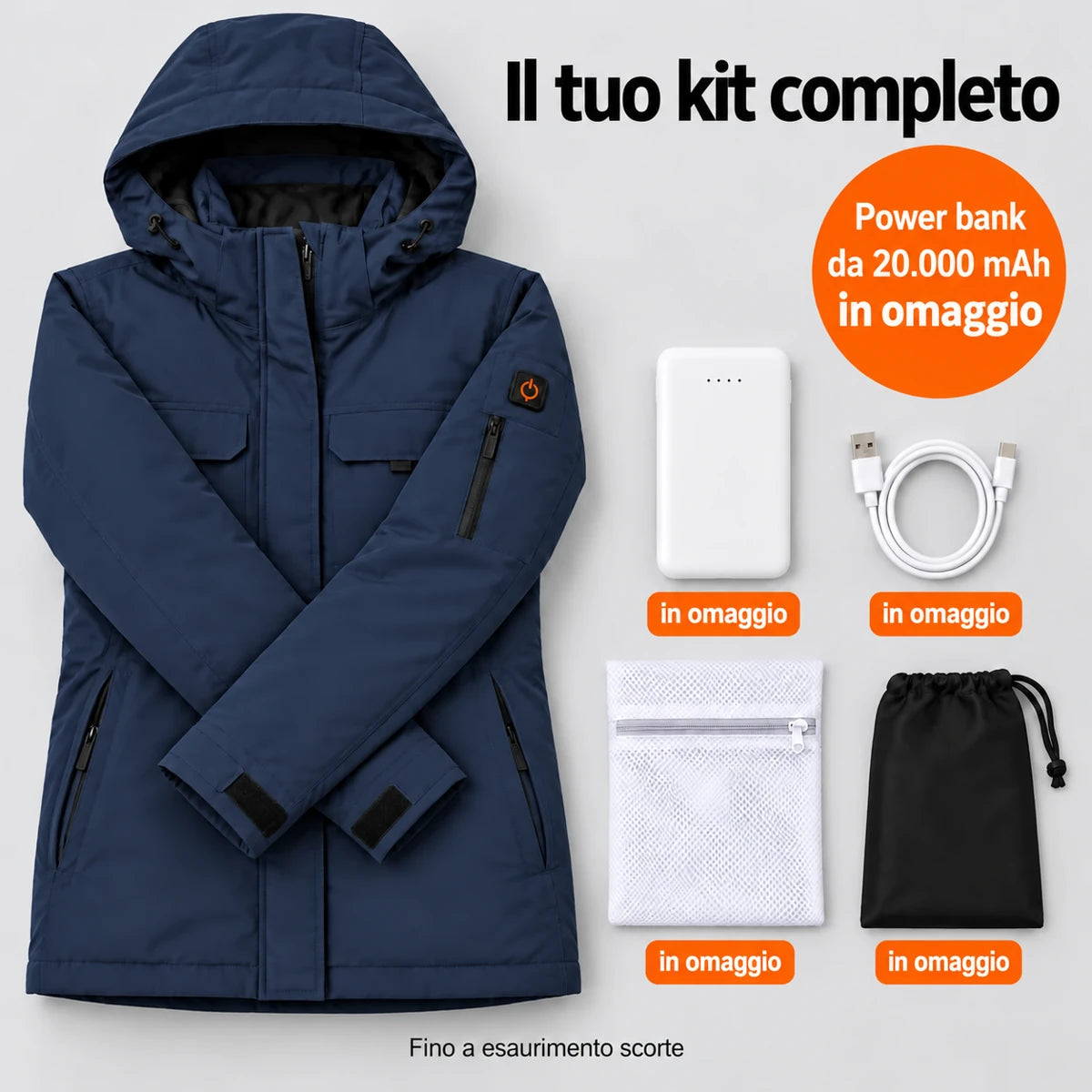 PyreFit Terrano in blu navy – set completo
