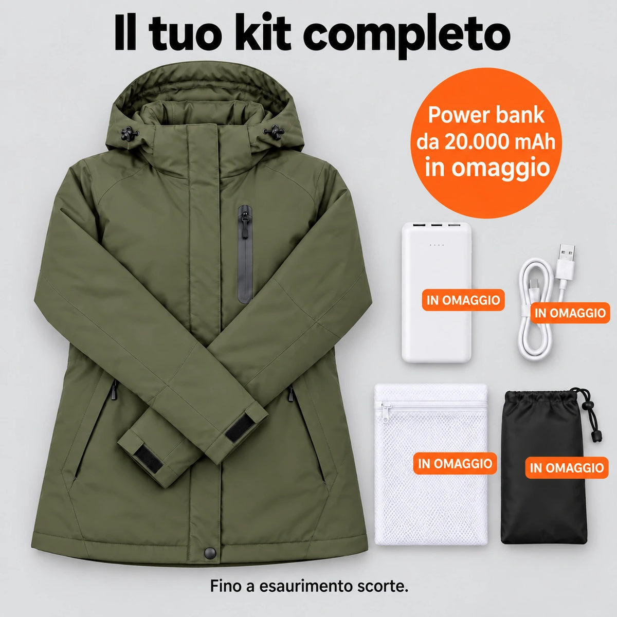 PyreFit Traverso in kaki – set completo