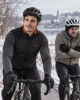 Gilet sportivo riscaldato da uomo PyreFit Ventaro in inverno: in bici