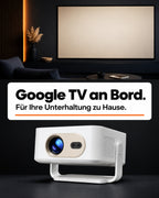 Mini Beamer – Google TV an Bord.