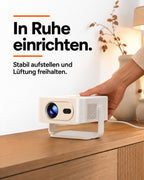 Mini Beamer – In Ruhe einrichten.
