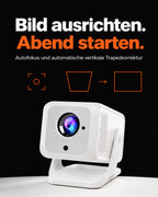 Mini Beamer – Bild ausrichten. Abend starten.