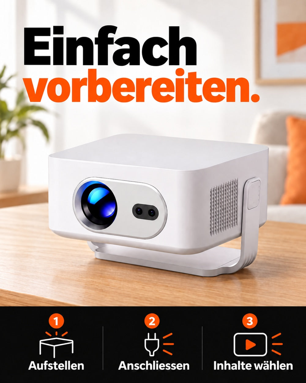 Mini-Beamer – Einrichtung