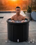 Vasca per bagno di ghiaccio da casa – vasca portatile per la tua routine in acqua fredda – immagine del prodotto 2