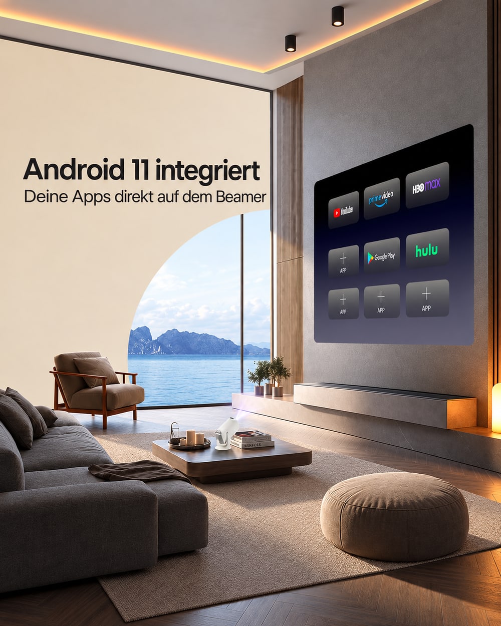 Mini Beamer – Android 11 integriert