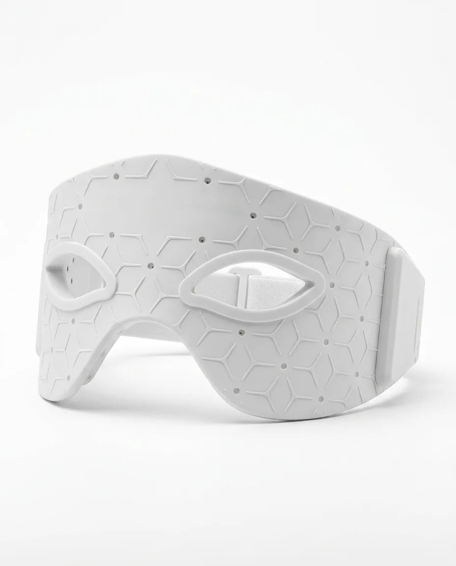 LED-Augenmaske mit Rotlicht – Weiße Farbvariante