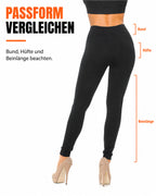 Schwarze Leggings mit Fleece-Innenseite – Produktansicht 6