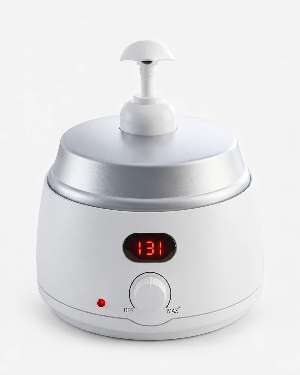 Massageöl-Wärmer mit Display – Weißer Öl-Wärmer mit Pumpkopf